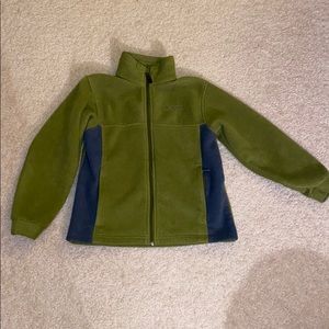 Kids Green Fleece Columbia Jacket 10/12
